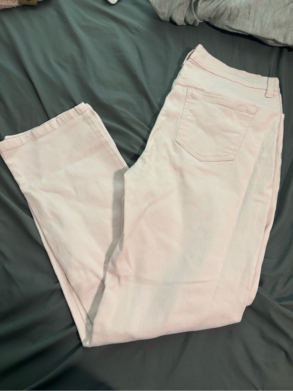 Gloria Vanderbilt Pastel Pink Straight Leg Jeans
